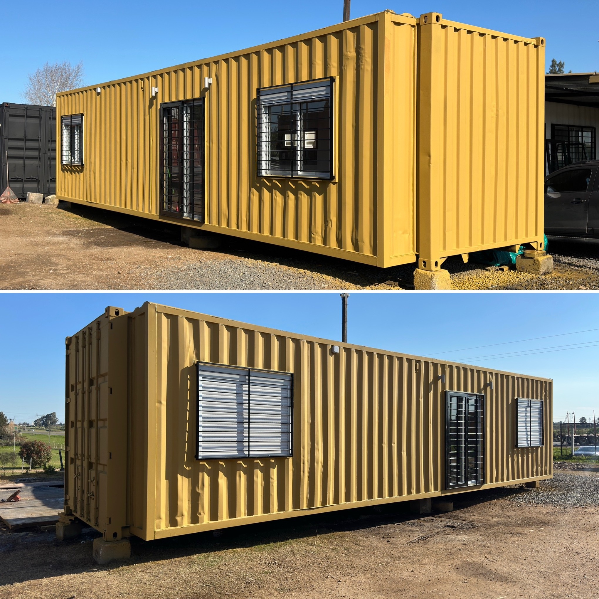 Simple con extensión, vista exterior