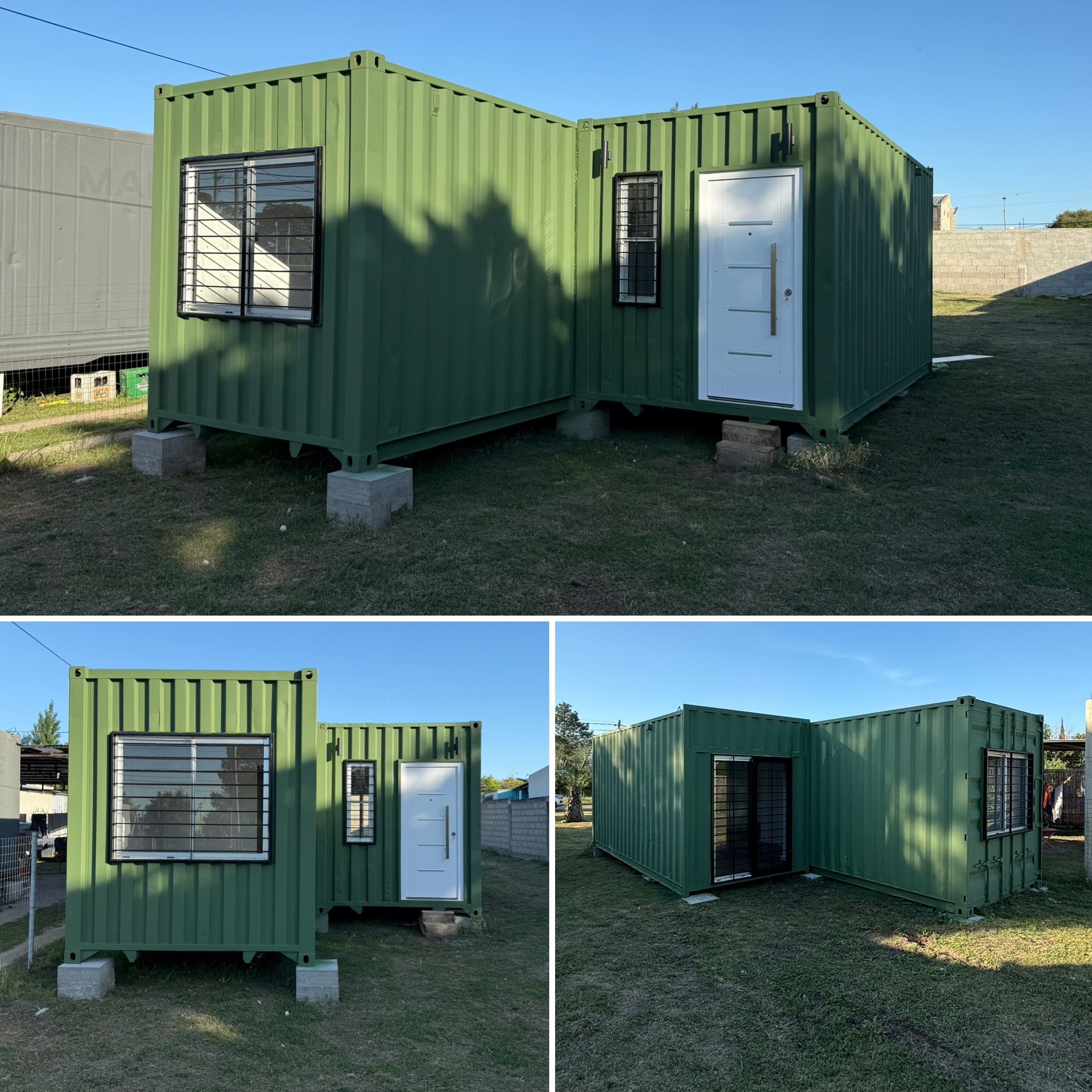 Contenedor y medio, vista exterior