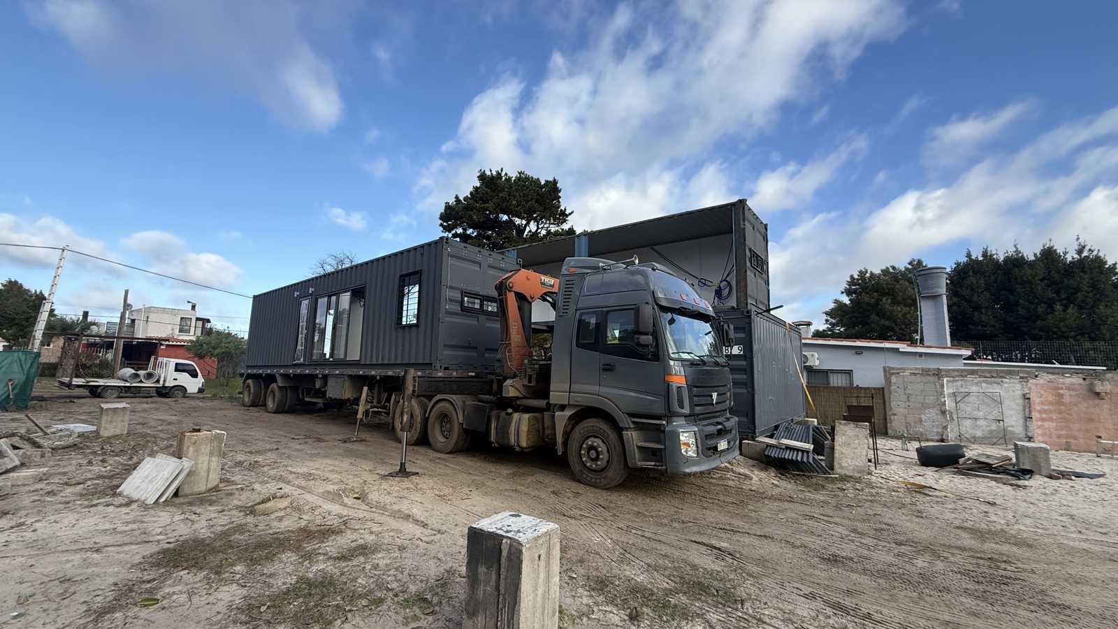 Día de entrega de un contenedor de un dormitorio